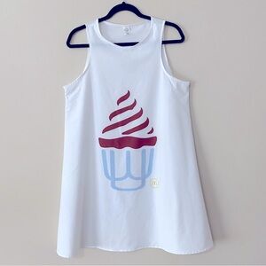 McDonald’s, EUC, Med, Pop Art, Double Sided, White, Sleeveless, Sundae, Dress